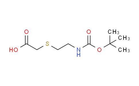 CAS No. 1354714-62-7, 2-((2-((tert-Butoxycarbonyl)amino)ethyl)thio)acetic acid