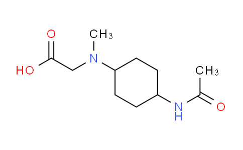 CAS No. 1353953-33-9, 2-((4-Acetamidocyclohexyl)(methyl)amino)acetic acid