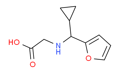CAS No. 1179872-25-3, 2-((Cyclopropyl(furan-2-yl)methyl)amino)acetic acid