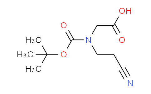 CAS No. 204526-12-5, 2-((tert-Butoxycarbonyl)(2-cyanoethyl)amino)acetic acid