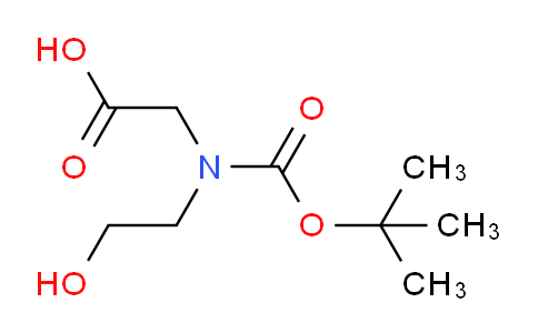 CAS No. 189160-67-6, 2-((tert-Butoxycarbonyl)(2-hydroxyethyl)amino)acetic acid