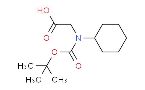 CAS No. 166739-13-5, 2-((tert-Butoxycarbonyl)(cyclohexyl)amino)acetic acid