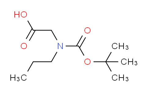 CAS No. 165607-76-1, 2-((tert-Butoxycarbonyl)(propyl)amino)acetic acid