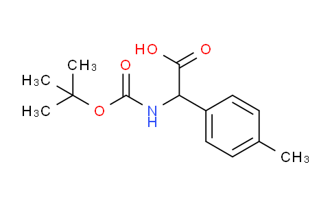 CAS No. 28044-77-1, 2-((tert-Butoxycarbonyl)amino)-2-(p-tolyl)acetic acid