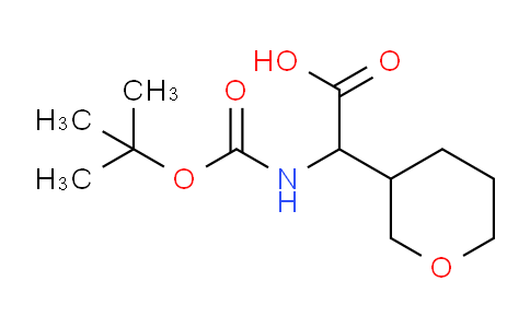 CAS No. 1398503-92-8, 2-((tert-Butoxycarbonyl)amino)-2-(tetrahydro-2H-pyran-3-yl)acetic acid