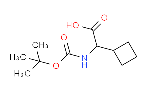CAS No. 811460-95-4, 2-((tert-Butoxycarbonyl)amino)-2-cyclobutylacetic acid