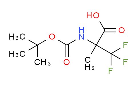 CAS No. 170462-68-7, 2-((tert-Butoxycarbonyl)amino)-3,3,3-trifluoro-2-methylpropanoic acid