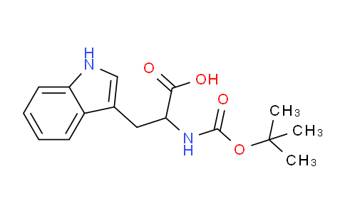 CAS No. 112525-72-1, 2-((tert-Butoxycarbonyl)amino)-3-(1H-indol-3-yl)propanoic acid