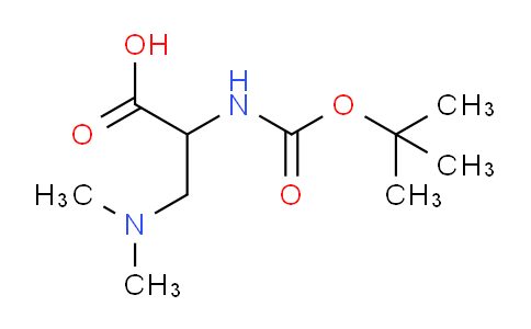 CAS No. 851653-36-6, 2-((tert-Butoxycarbonyl)amino)-3-(dimethylamino)propanoic acid