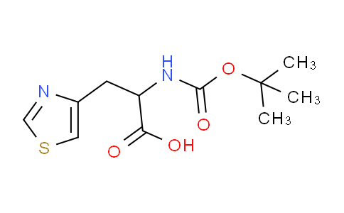 CAS No. 119378-93-7, 2-((tert-Butoxycarbonyl)amino)-3-(thiazol-4-yl)propanoic acid