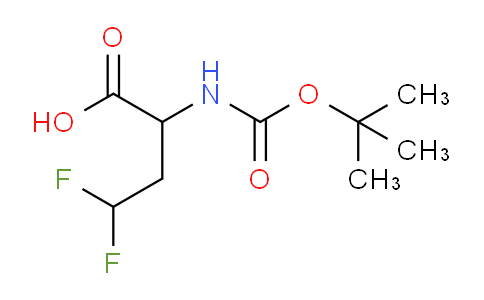 CAS No. 252357-43-0, 2-((tert-Butoxycarbonyl)amino)-4,4-difluorobutanoic acid