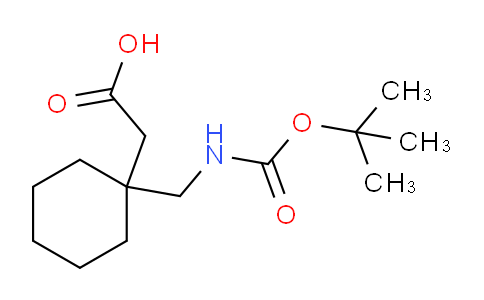 CAS No. 227626-60-0, 2-(1-(((tert-Butoxycarbonyl)amino)methyl)cyclohexyl)acetic acid