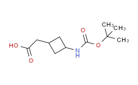 CAS No. 1638772-19-6, 2-(3-((tert-Butoxycarbonyl)amino)cyclobutyl)acetic acid