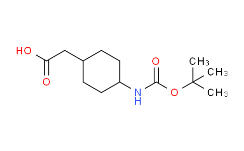 CAS No. 344933-31-9, 2-(4-((tert-Butoxycarbonyl)amino)cyclohexyl)acetic acid