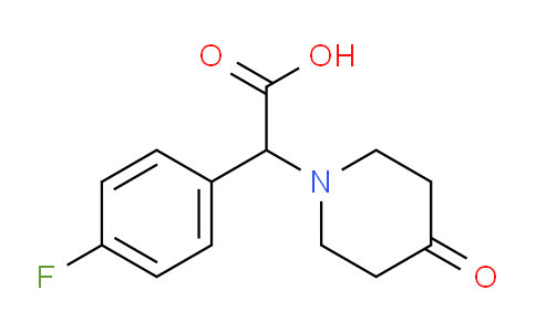 CAS No. 886363-63-9, 2-(4-Fluorophenyl)-2-(4-oxopiperidin-1-yl)acetic acid