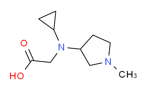 CAS No. 1353968-95-2, 2-(Cyclopropyl(1-methylpyrrolidin-3-yl)amino)acetic acid