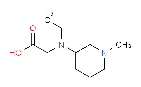 CAS No. 1353952-70-1, 2-(Ethyl(1-methylpiperidin-3-yl)amino)acetic acid