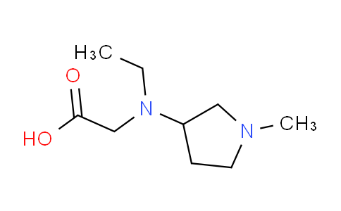 CAS No. 1353966-00-3, 2-(Ethyl(1-methylpyrrolidin-3-yl)amino)acetic acid