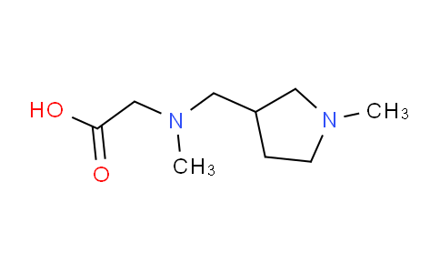CAS No. 1283137-61-0, 2-(Methyl((1-methylpyrrolidin-3-yl)methyl)amino)acetic acid