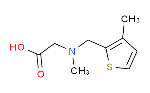 CAS No. 1353968-04-3, 2-(Methyl((3-methylthiophen-2-yl)methyl)amino)acetic acid