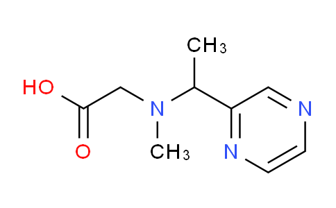 CAS No. 1353979-30-2, 2-(Methyl(1-(pyrazin-2-yl)ethyl)amino)acetic acid