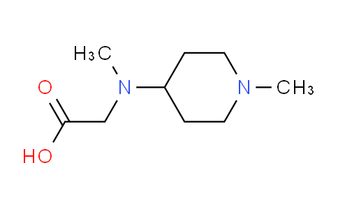 CAS No. 876710-43-9, 2-(Methyl(1-methylpiperidin-4-yl)amino)acetic acid