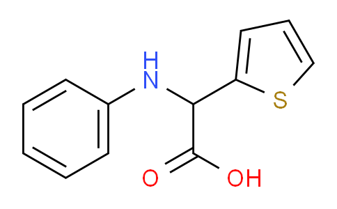 CAS No. 725253-12-3, 2-(Phenylamino)-2-(thiophen-2-yl)acetic acid