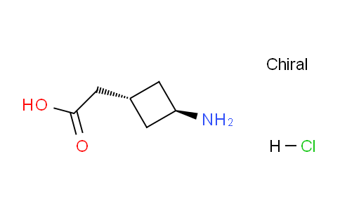 CAS No. 1523606-40-7, 2-(trans-3-Aminocyclobutyl)acetic acid hydrochloride