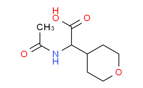 CAS No. 1219171-26-2, 2-Acetamido-2-(tetrahydro-2H-pyran-4-yl)acetic acid