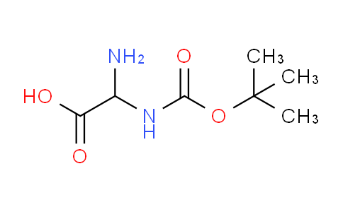 CAS No. 103711-27-9, 2-Amino-2-((tert-butoxycarbonyl)amino)acetic acid