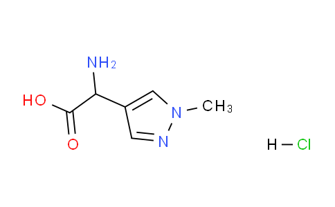 CAS No. 1956306-54-9, 2-Amino-2-(1-methyl-1H-pyrazol-4-yl)acetic acid hydrochloride