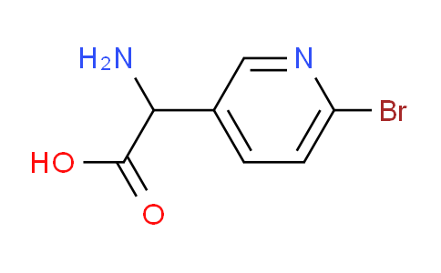 CAS No. 1246609-14-2, 2-Amino-2-(6-bromopyridin-3-yl)acetic acid