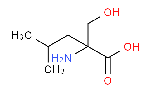CAS No. 7522-44-3, 2-Amino-2-(hydroxymethyl)-4-methylpentanoic acid