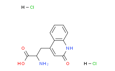 CAS No. 132210-25-4, 2-Amino-3-(2-oxo-1,2-dihydroquinolin-4-yl)propanoic acid dihydrochloride