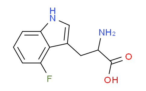 CAS No. 25631-05-4, 2-Amino-3-(4-fluoro-1H-indol-3-yl)propanoic acid