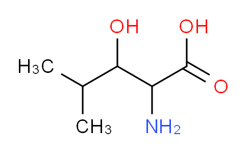 CAS No. 6645-45-0, 2-Amino-3-hydroxy-4-methylpentanoic acid