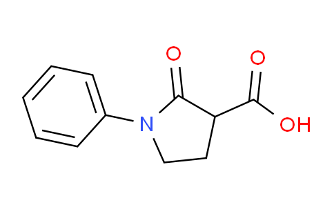 CAS No. 56137-52-1, 2-Oxo-1-phenylpyrrolidine-3-carboxylic acid