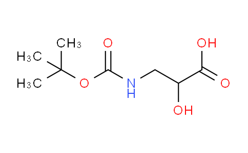CAS No. 218916-64-4, 3-((tert-Butoxycarbonyl)amino)-2-hydroxypropanoic acid