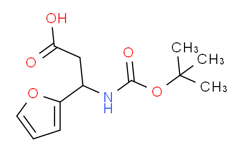 CAS No. 14676-03-0, 3-((tert-Butoxycarbonyl)amino)-3-(furan-2-yl)propanoic acid