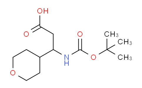 CAS No. 887588-90-1, 3-(Boc-amino)-3-(4-tetrahydropyranyl)propanoic Acid