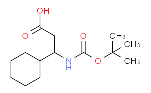 CAS No. 458529-74-3, 3-(Boc-amino)-3-cyclohexylpropionic Acid