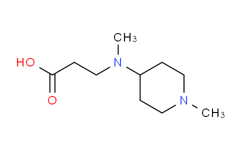 CAS No. 885273-26-7, 3-(Methyl(1-methylpiperidin-4-yl)amino)propanoic acid