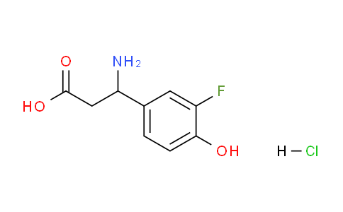 CAS No. 2061980-54-7, 3-Amino-3-(3-fluoro-4-hydroxyphenyl)propanoic acid hydrochloride