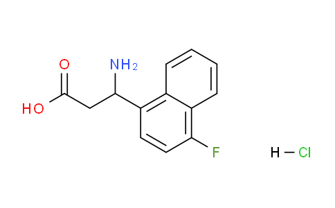 CAS No. 1810070-00-8, 3-Amino-3-(4-fluoronaphthalen-1-yl)propanoic acid hydrochloride