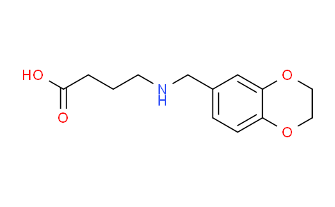 CAS No. 1179148-52-7, 4-(((2,3-Dihydrobenzo[b][1,4]dioxin-6-yl)methyl)amino)butanoic acid