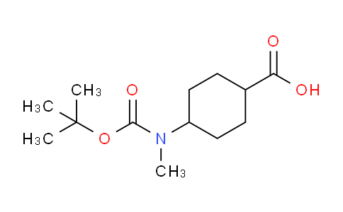 CAS No. 1357354-55-2, 4-((tert-Butoxycarbonyl)(methyl)amino)cyclohexanecarboxylic acid