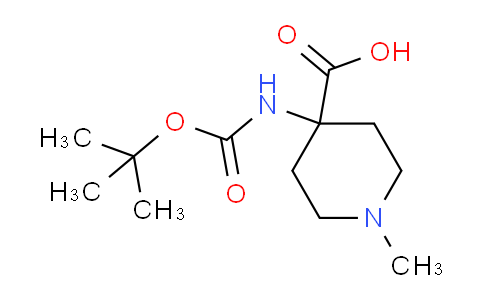 CAS No. 1409782-99-5, 4-((tert-Butoxycarbonyl)amino)-1-methylpiperidine-4-carboxylic acid