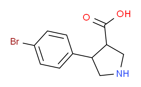 CAS No. 1047654-48-7, 4-(4-Bromophenyl)pyrrolidine-3-carboxylic acid