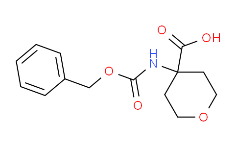 CAS No. 138402-13-8, 4-(Cbz-amino)tetrahydropyran-4-carboxylic acid