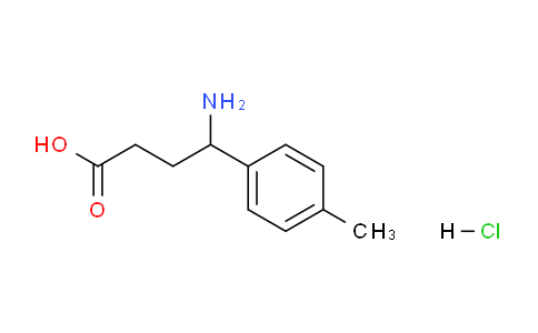 CAS No. 1810070-01-9, 4-Amino-4-(p-tolyl)butanoic acid hydrochloride